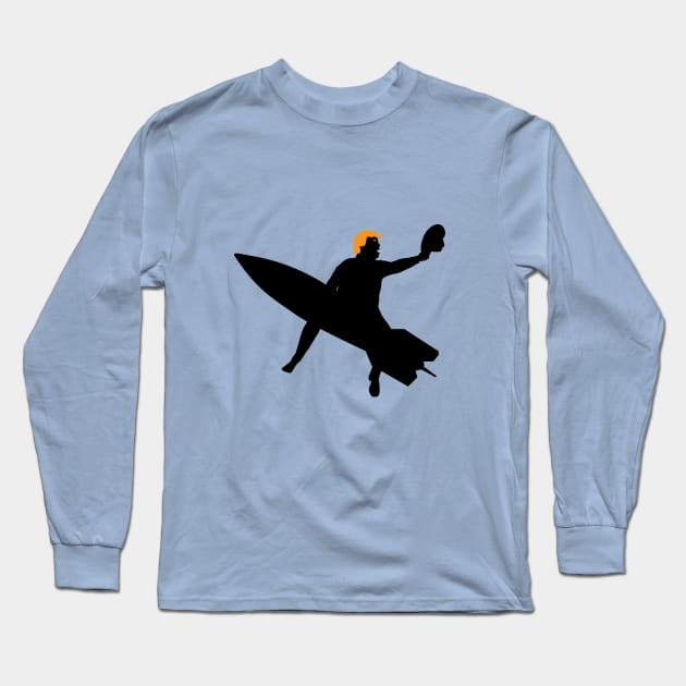 Trump Rides The Bomb Long Sleeve T-Shirt by LoveAndResistance